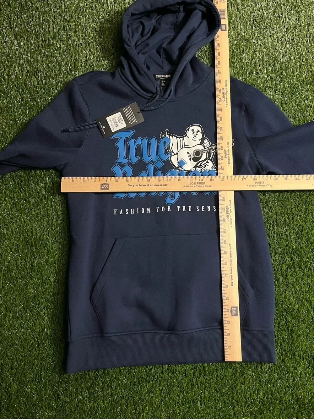 True Religion Buddha Navy Blue Hoodie Men’s Small New With Tags